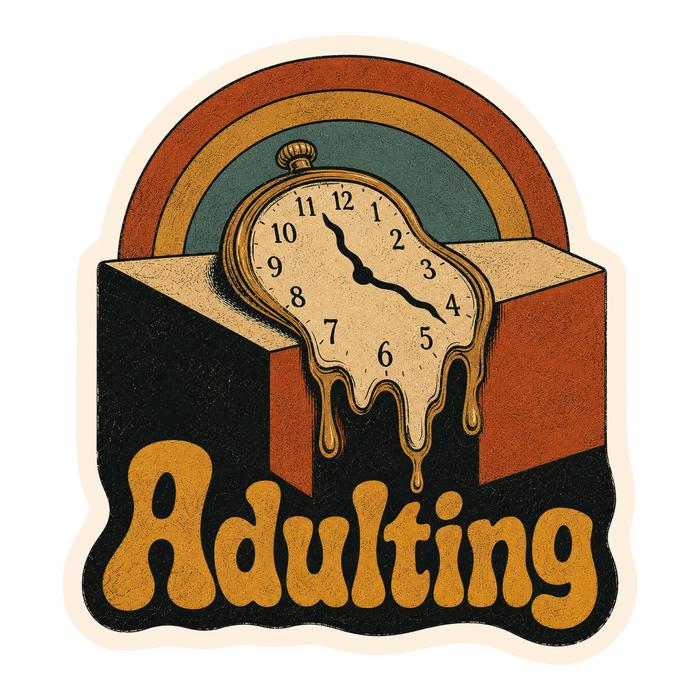 Adulting Melting Clock