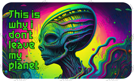 Indoor Enthusiast Extraterrestrial Vinyl Sticker