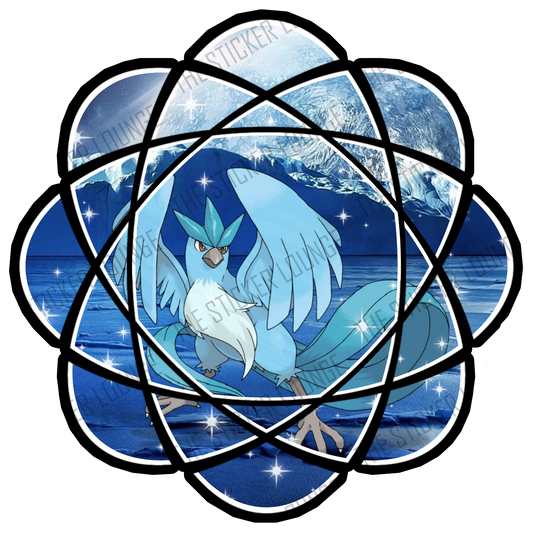 Arctic Moonlight Magic: Articuno Pokemon Sticker