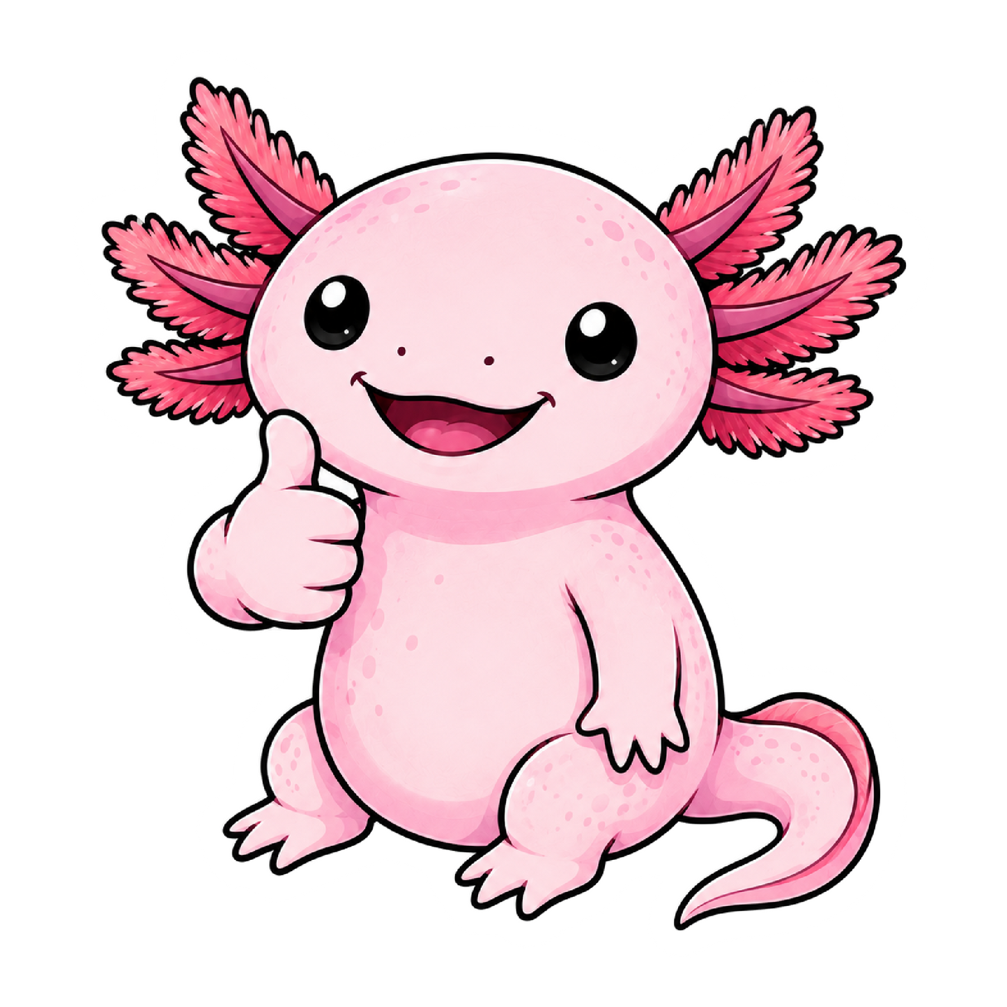 Axolotl Thumbs Up Sticker