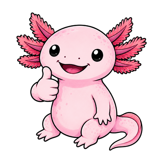 Axolotl Thumbs Up Sticker