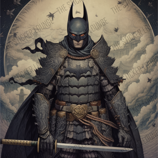 Epic Samurai Batman Fan-Art Sticker