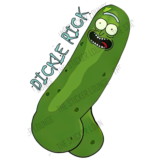 Dickle Rick Parody Sticker