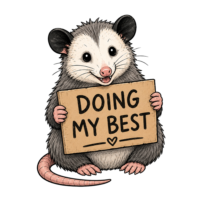 Doing My Best Opossum