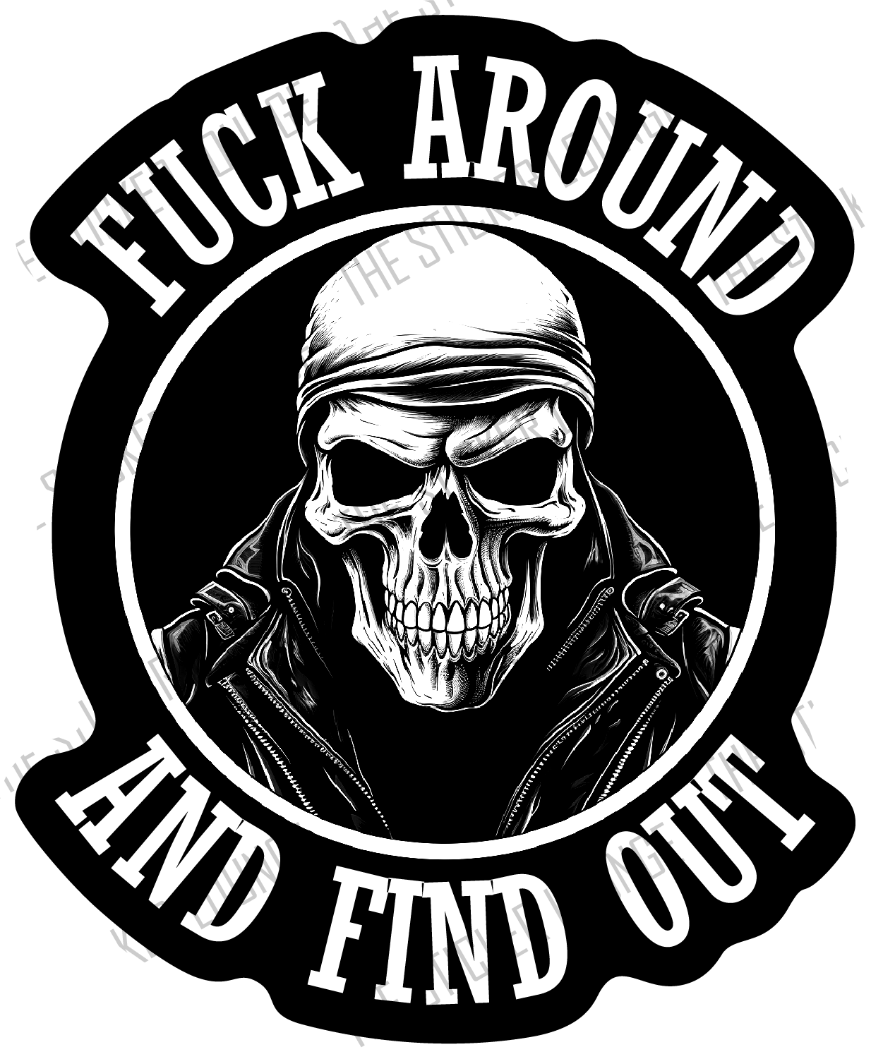 Curiosity Cure: "F*ck Around and Find Out" Skull Sticker