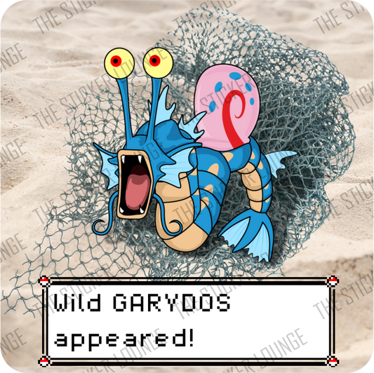 Garydos Unleashed: A Wild Garydos Appeared Sticker