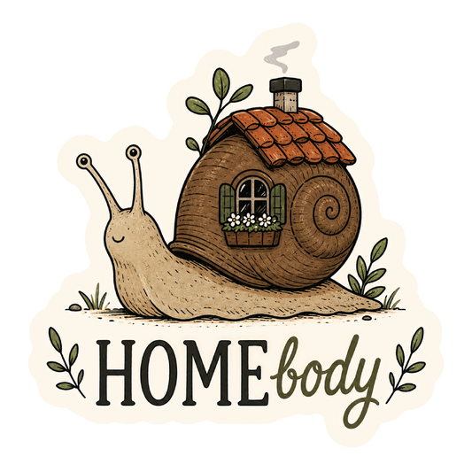 Homebody Snail Sticker