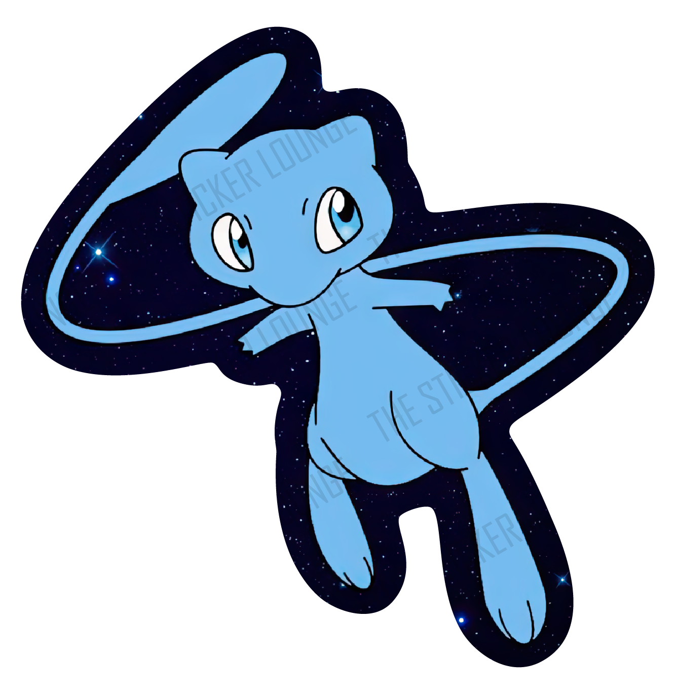 Radiant Wonder: Shiny Mew Pokémon Sticker