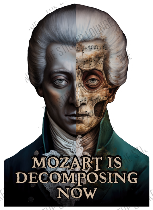 Musical Decay: Mozart is Decomposing Sticker