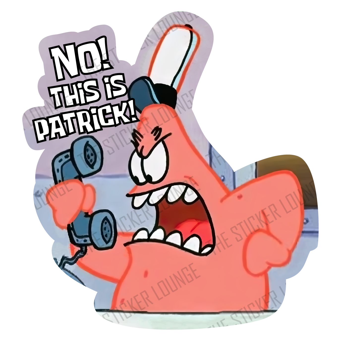 Bikini Bottom Fury: Angry Patrick Star Sticker