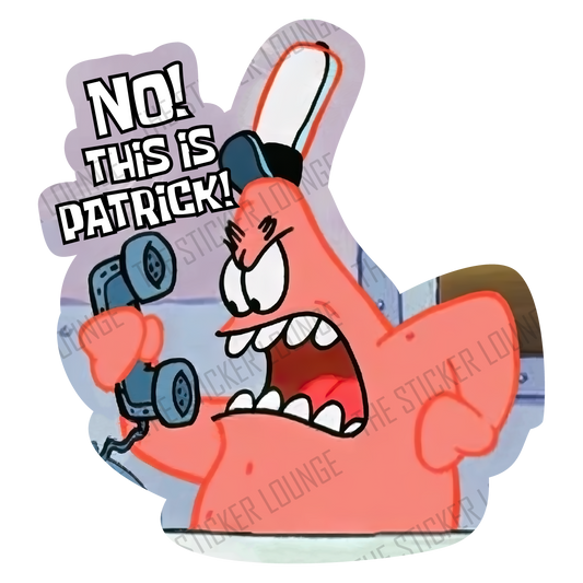 Bikini Bottom Fury: Angry Patrick Star Sticker