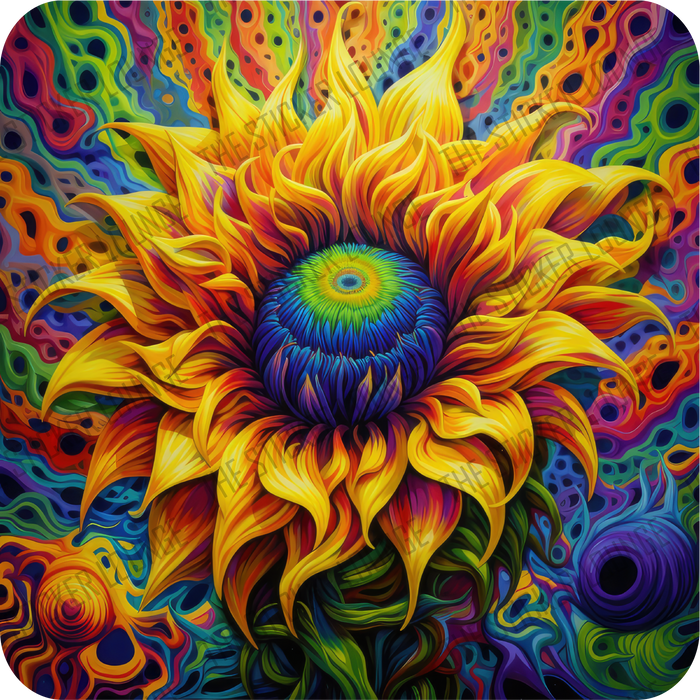 Psychedelic Sunflower